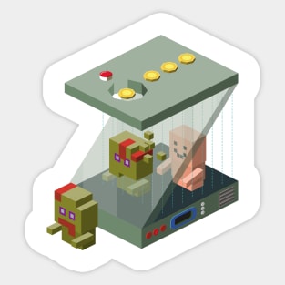 Isometric Zombificator - Zombie Maker Machine - Letter Z Sticker